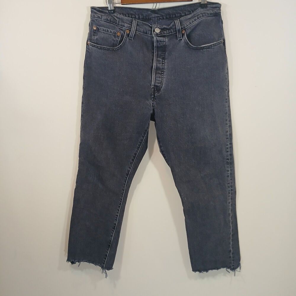 Levi's R Premium 501 Original Cropped Big E Women's Jeans W32 L26